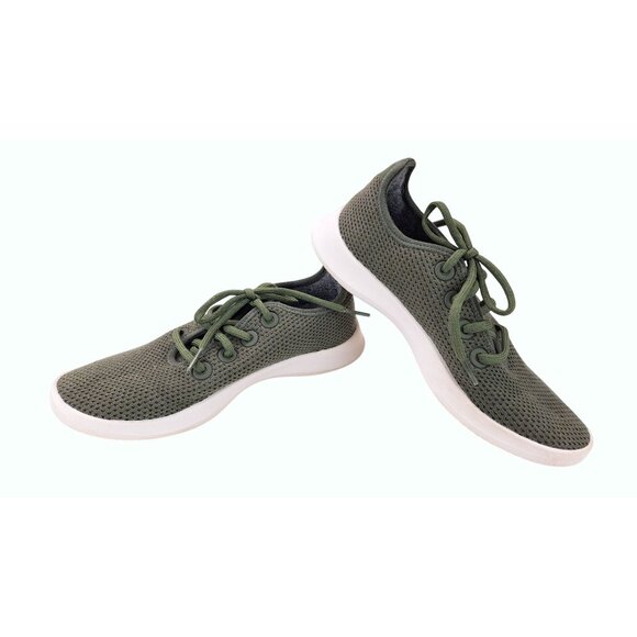 Allbirds Womens Tree Runners Sneakers Shoes Green Size 7 Lightweight Sustainable - Picture 1 of 8